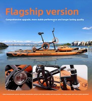 Vélo aquatique gonflable de 3e génération amélioré, en PVC, capacité 30 kg, noir – Vente directe usine Space Outdoor