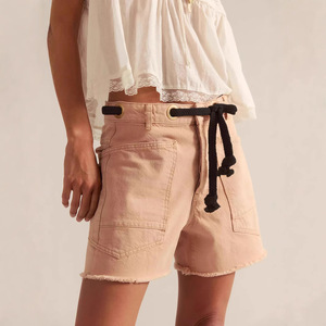 Lâche femmes Denim <span class=keywords><strong>Orts</strong></span> Multi Ket pantalons décontractés l taille cinq pouces de Long tricoté coton tissu été Faion - Product Image 3