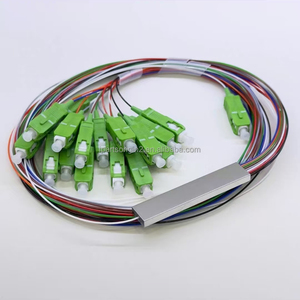Hot Sale Product <b>Telecommunication</b> Steel Tube Type Fiber Optical Splitter 16 Ways Mini Type SC APC PLC Splitter for FTTH Use - Product Image 1
