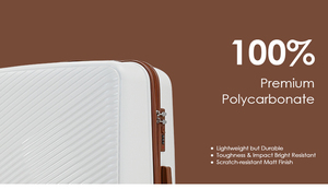 Ensemble de bagages légers <span class=keywords><strong>en</strong></span> PP, nouveau modèle quatre pièces (20, 24, 28 pouces), vente <span class=keywords><strong>en</strong></span> gros d'usine, style très prisé - Product Image 2