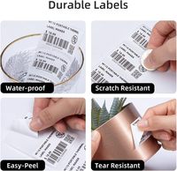 Papier autocollant imperméable E Win 4x6 pour impression thermique directe, étiquettes de transfert thermique, étiquettes d'expédition vierges
