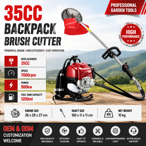 Desbrozadora de Gasolina de 35 CC, 7000 RPM, 900 W, Recortadora de Césped Profesional para Bricolaje, Motor sin Escobillas de Alta Resistencia, Herramienta de Jardín de 1200 ml - Product Image 1