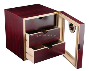 Custom Large Cigar Humidors Cabinet with 3 Humidifier and 1 Hygrometer 100 CT Cigars for Sale Used Cigars Humidor Handmade 2 PCS