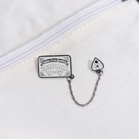 Broche Ouija Punk Vintage en Émail, Motifs Tarot, Chiffres, Lettres, Araignées, Épingles de Revers, Badges, Bijoux, Cadeau pour Ami