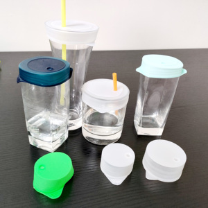 ฝาปิดอาหารแบบยืดหยุ่นซิลิโคนสำหรับชาม ขวด กระป๋อง ถ้วย แก้ว - Product Image 4
