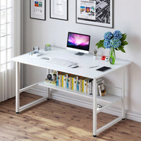Table d'ordinateur de bureau mini PC réglable de luxe bleue, en métal et bois écologique, pour gaming et étude, simple, fournie directement par l'usine
