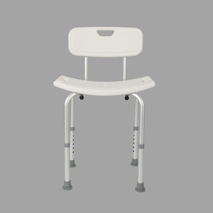 <span class=keywords><strong>Silla</strong></span> de Ducha Antideslizante para Personas Mayores con Respaldo y Brazos, Altura Ajustable, Asiento de <span class=keywords><strong>Baño</strong></span> de Aluminio para Ancianos y Pacientes con Discapacidad - Product Image 1