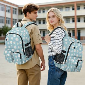 Zaino Sportivo Impermeabile per Ragazze con Design Floreale <span class=keywords><strong>a</strong></span> Margherita, Logo Personalizzato, Basso MOQ, in Poliestere, per Studenti e Viaggi, con Cintura - Product Image 6