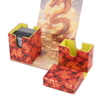 Boîte de rangement pour cartes à collectionner en cuir PU/PVC avec logo gaufré, personnalisable, ODM/OEM