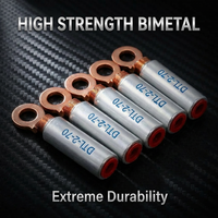 Terminal Bimetálico de Cobre y Aluminio Soldado por Fricción, Serie DTL2, Conector de Cable, Herraje de Conexión Eléctrica