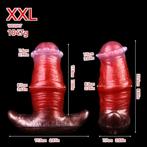 Juguetes sexuales anales de silicona con diseño de fantasía animal, consolador anal monstruoso con ventosa, juguete para adultos para hombres y mujeres - Product Image 2
