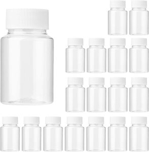 Flacone Vuoto per Pillole in Plastica, <span class=keywords><strong>Contenitore</strong></span> con Tappo a Vite per <span class=keywords><strong>Capsule</strong></span> Solide, Portapillole da 120ml in PP - Product Image 4