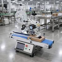 Machine d'étiquetage automatique de surface plane BASEPIN MAT-IF80 avec moteur DC et PLC pour étiquetage H/V sur cartes de vœux, sacs d'expédition et cartons en bois (CE)