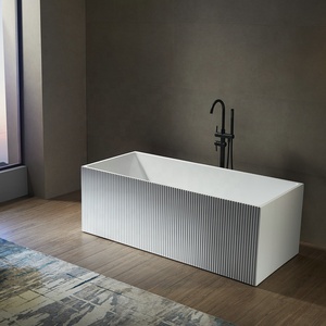 Bañera de Hidromasaje Acrílica Cuadrada de Diseño Moderno, Portátil, Independiente, para Adultos, para Hoteles y Villas, en Oferta - Product Image 2