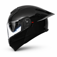 Casque de moto homologué DOT, ABS, modulaire, intégral, à visière relevable, double lentille, personnalisable, sécurité de conduite