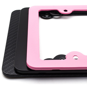 Cadre de plaque d'immatriculation en aluminium vierge personnalisé américain - Accessoire extérieur automobile multicolore - Product Image 1