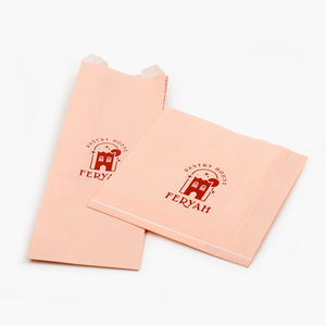 Negozio biodegradabile tutta la vendita di prodotti rosa eco-friendly personalizzato classica carta <span class=keywords><strong>pasticceria</strong></span> sacchetti di imballaggio - Product Image 2