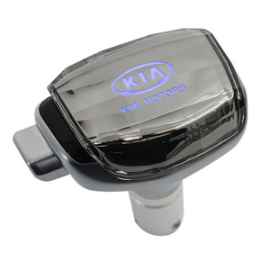 Kia Crystal Gear <b>Shift</b> <b>Knob</b> Silver With Kia Logo Ergonomic Design For Kia Cars - Product Image 3