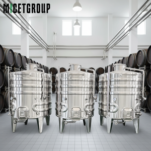 Cuves de Fermentation pour Vins Rouge et Blanc 2000L 2500L 3000L, Qualité Alimentaire SUS304, avec Chemise de Refroidissement, pour <span class=keywords><strong>Vente</strong></span> en Gros - Product Image 1