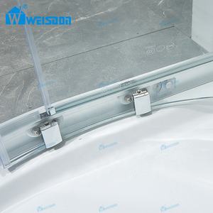 Direktverkauf ab Werk Aluminium Duschkabine Schiebetür Duschabtrennung Einscheibensicherheitsglas Duschkabine - Product Image 4