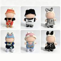 Vêtements en coton en gros pour poupées de 30 cm, tenues quotidiennes, accessoires vestimentaires miniatures pour jouets en peluche et figurines de dessins animés, jouet miniature à l'échelle 1:8
