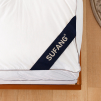 Tissu de coton respirant microfibre rembourré matelassé doux matelas surmatelas lit ajusté protège-matelas