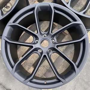 Cerchi Forgiati Personalizzati GPW per <span class=keywords><strong>Porsche</strong></span> 22x12 21x9.5/21x10 5x130 Nero Lucido, Adatti per Macan S GTS Turbo, Ruote per Auto Passeggeri - Product Image 3