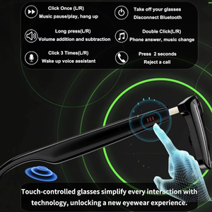 Gafas Bluetooth E18 con Pantalla Transparente HD / Micrófono con Cancelación de Ruido, <span class=keywords><strong>Traductor</strong></span> de Conversación Instantánea con Manos Libres - Product Image 6