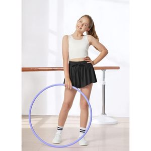 กางเกงขาสั้น FOXA Flowy Skorts สำหรับเด็กผู้หญิง ไซส์ 10-12 กางเกงกีฬาระบายอากาศได้ดีพร้อมเชือกผูกเอว - Product Image 5