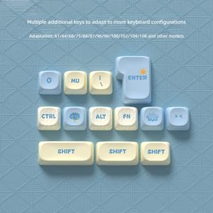 Teclas con Diseño de Pronóstico del Tiempo, Perfil MOA, PBT, Sublimación de Tinta en Cinco Caras, Juego de 120 Teclas para Teclado Mecánico para Juegos Tipo MX - Product Image 6