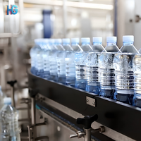 Machine d'embouteillage d'eau à grande vitesse, système de remplissage contrôlé par PLC pour ligne de production d'eau potable
