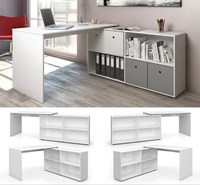 Table d'étude de jeu en bois en forme de L, support moderne, Simple et réglable en hauteur, pour ordinateur, bureau avec étagère, bon marché