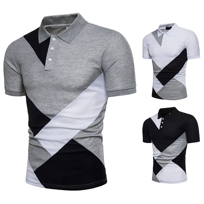 YiXin – t-shirt à manches courtes pour homme, haut à col montant, personnalisé, coupe ajustée, décontracté, surdimensionné