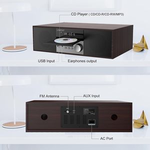Sistema <span class=keywords><strong>de</strong></span> Radio Digital Estéreo con <span class=keywords><strong>Reproductor</strong></span> <span class=keywords><strong>de</strong></span> <span class=keywords><strong>CD</strong></span> y Bluetooth Lonpoo, el Más Vendido, con Control Remoto - Product Image 5