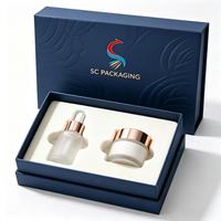 Caja de Regalo Magnética Personalizada, Ecológica, de Cartón Rígido Cuadrado, con Ventana Abatible, Esponja de Algodón Perlado, Cinta con Relieve, para Cosméticos