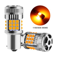 FSYLX 7K 5000LM T20 3030 36SMD Lampe 12V 7440 7443 3156 3157 LED Ampoule Aluminium Blanc Rouge Jaune Conduite Clignotant Feu Stop