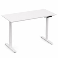 Escritorio Eléctrico Moderno de Altura Ajustable de 48x24 Pulgadas, Mesa Ergonómica Blanca para Computadora de Oficina en Casa