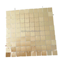 Système de clips d'interverrouillage de nouveau type, panneaux carrés en plastique à paillettes, panneaux à paillettes scintillants, panneaux muraux, toiles de fond pour les événements de mariage et de fête