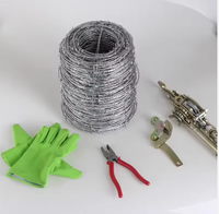 Farmzaun 1,8mm Anti-Kletter 500m 2mm Diebstahlschutz 2-Strang PVC-beschichteter Eisendraht Sicherheits-Maschendrahtzaun