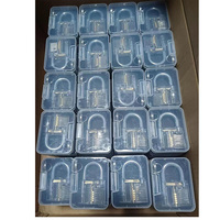 Transparent Un Mot Cadenas Serrure Pick Tool Set Cueillette Pratique Kit Clé Extracteur Pad Serrure Pick Serrurier Outils