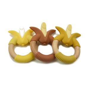 2023 nouveau Design <span class=keywords><strong>de</strong></span> qualité alimentaire sans Bpa infantile Bracelet <span class=keywords><strong>anneau</strong></span> <span class=keywords><strong>banane</strong></span> mâcher jouet Bracelet Silicone en bois <span class=keywords><strong>anneau</strong></span> <span class=keywords><strong>de</strong></span> <span class=keywords><strong>dentition</strong></span> pour bébé - Product Image 2