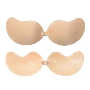 Push Up Self Adhesive Strapless Backless Cotton Silicone Stick On Nu Bra A  B C D