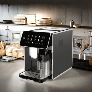 <span class=keywords><strong>Cafetera</strong></span> <span class=keywords><strong>Espresso</strong></span> Eléctrica Automática 3 en 1 para el Hogar, Caja de Leche de Acero Inoxidable, Presión de 20 Bares, Pantalla Táctil, 11 Tazas, CE CB - Product Image 2