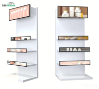 Écran publicitaire numérique LCD étiré de 19,5, 24, 36,8, 43, 58,4 pouces pour affichage sur l'extrémité des rayonnages de supermarché et de commerce de détail