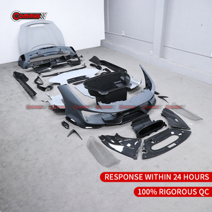 ชุดแต่งตัวถังรถยนต์คาร์บอนไฟเบอร์แห้งคุณภาพดี อัพเกรดสไตล์ Pista สำหรับ Ferrari 488 กันชนหน้า-หลัง สเกิร์ตข้าง ฝากระโปรง ช่องระบายอากาศ - Product Image 5