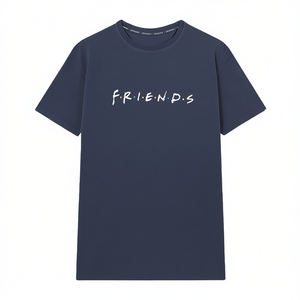 T-shirt iconica Friends blu scuro unisex per abbigliamento casual - Product Image 2