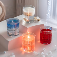 Getrocknete Blumen Aromatherapie Sojawachs-Kerze Handgemacht Rauchfrei Innenbereich Langanhaltende Duftkerze Valentinstag Diwali