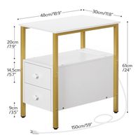 Table de chevet étroite en gros, table de chevet ultra-fine, table de chevet mince, armoire de chevet mince, table de chevet pour chambre à coucher