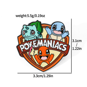 Elf PET aleación insignia Anime japonés Logo insignia sombrero tela bolsa broche dibujos animados Dragoned Ball Goku Vegeta Metal esmalte pines - Product Image 3