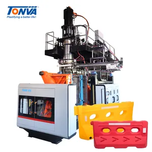 Red Plastic Road Safety Traffic Road Barrier Blow Molding Making Machine